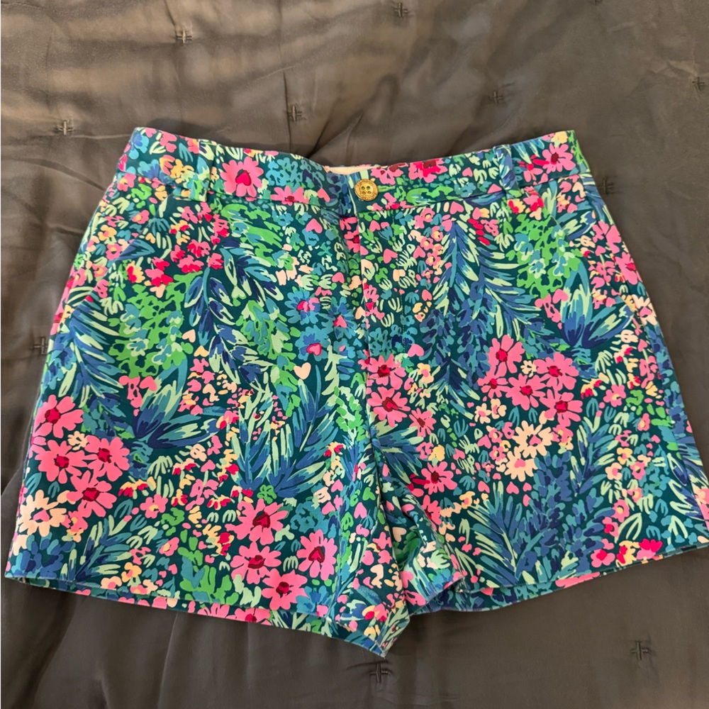 Lilly Pulitzer 5" Callahan High Rise Short Multi Tiny Garden Size 8